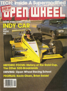 OPEN WHEEL 1985 SEPT - BROOKLANDS, JOE HUNT, TORRENCE SPEEDWAY, JOHN SAWYER